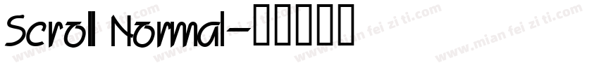 Scroll Normal字体转换